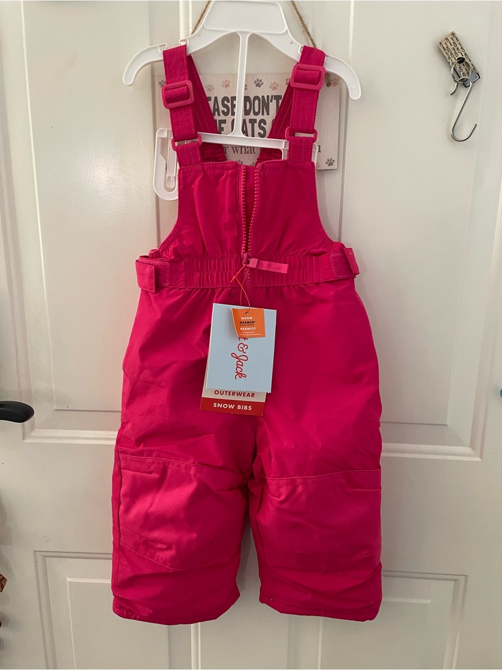 Cat & Jack Hot Pink Snow Bibs Kids Overalls